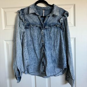 Free People Jean Shirt